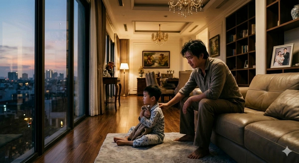 sau ly hon, nhin con ngan ngo nho me, toi chi biet khoc an han hinh anh 1