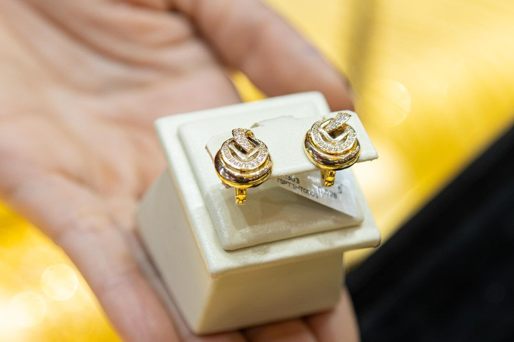 Giá vàng tiếp tục suy giảm. (Ảnh: Minh Đức).