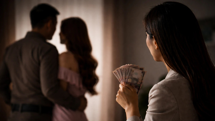 Kwang nói tiểu tam có thể sống cùng chồng cô nếu trả 30.000 baht (24 triệu đồng) mỗi tháng, coi như khoản “tiền thuê chồng”.