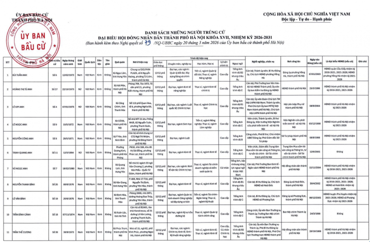 Con trai bầu Hiển cùng nhiều doanh nhân trúng cử đại biểu HĐND TP Hà Nội - 3