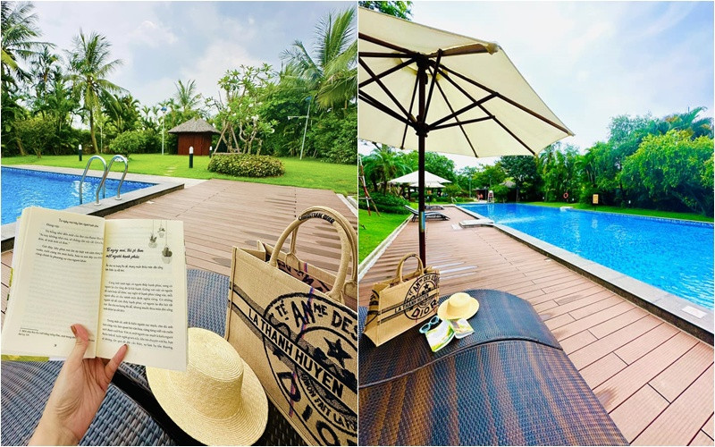 Nữ diễn viên miền Bắc có biệt thự 60 tỷ, mùa hè sung sướng trốn nóng trong bể bơi