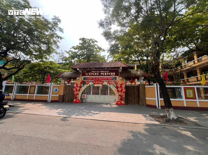 Trường Tiểu học Vĩnh Ninh (TP Huế) nơi xảy ra sự việc. (Ảnh: Hoài Nhân)