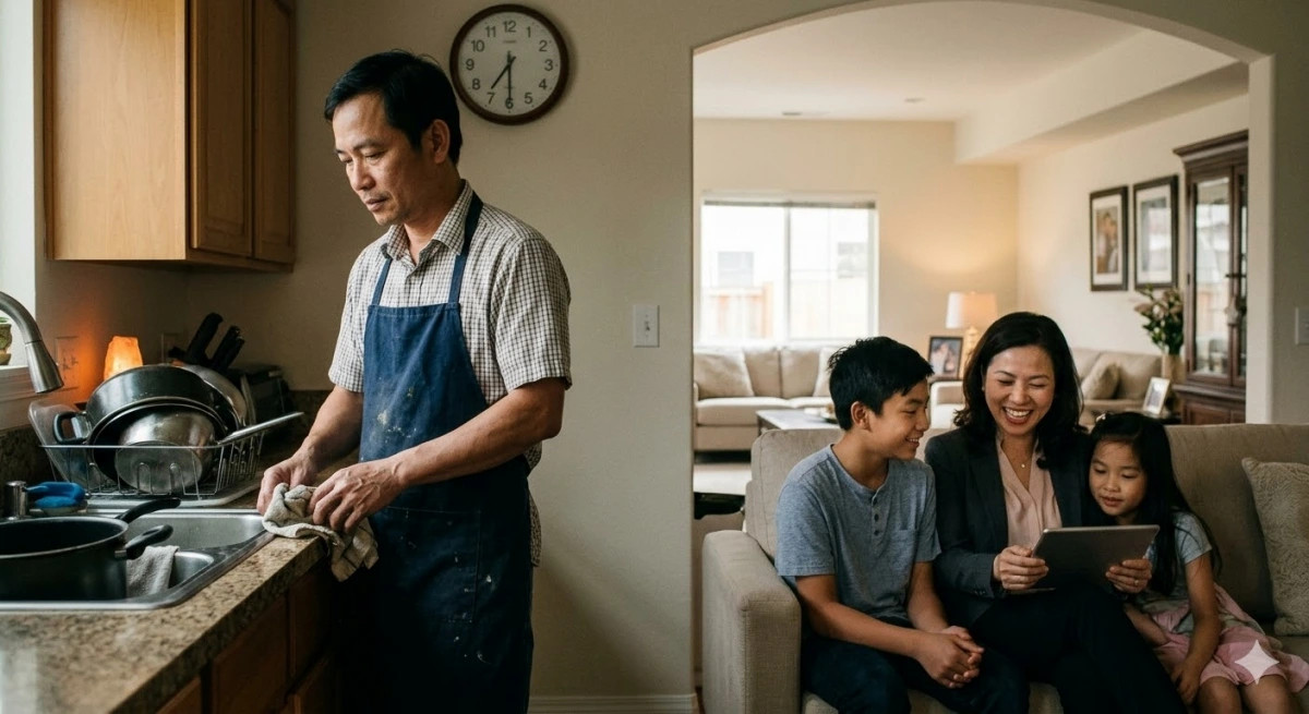 bo viec nha nuoc ve lam noi tro, ong bo lang nguoi truoc cau noi cua con trai hinh anh 1