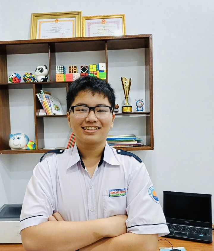 Ngô Gia Khiêm, vừa đạt điểm SAT tuyệt đối 1600/1600, lọt top 1% cao nhất thế giới. (Ảnh: NVCC)