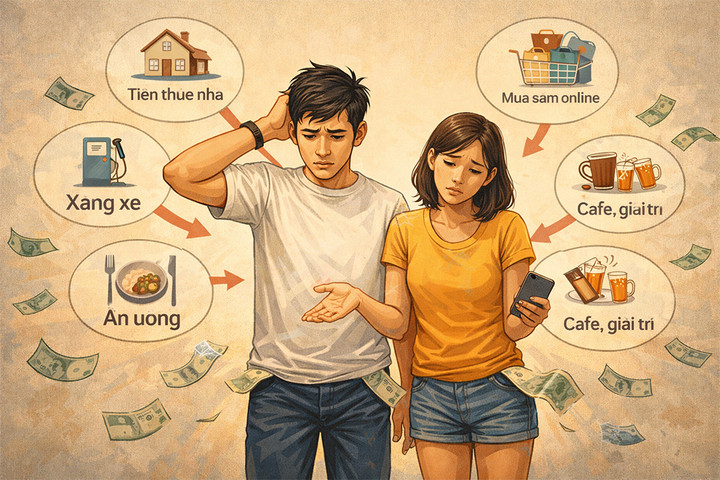 Nhiều cặp vợ chồng trẻ không tiết kiệm nổi vì áp lực “phải tận hưởng”.