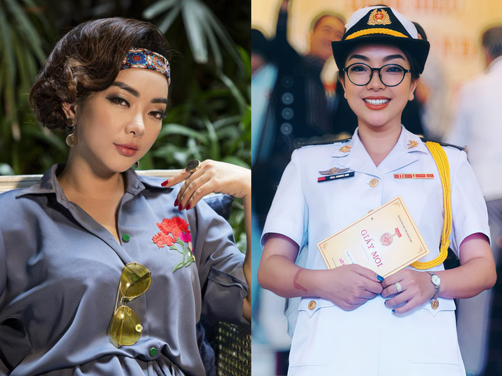 Cuộc sống thăng trầm của dàn thí sinh Sao Mai điểm hẹn đời đầu插图4 Ca sĩ Phương Anh vừa được thăng quân hàm Thượng tá.