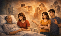 Các con không muốn tôi tiếp tục hy sinh cho người đàn ông đã từng làm tổn thương gia đình. (Ảnh minh họa: AI)