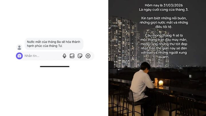 Nhiều bạn trẻ tạm biệt tháng 3 được nhận định là thời gian dài nhất của năm. (Ảnh chụp màn hình)