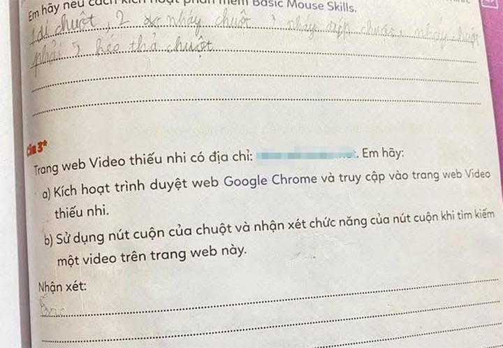Link web đen trong sách lớp 3: Cú click vào khoảng trống kiểm duyệt插图 Trang sách có chứa đường link độc hại, không phù hợp với học sinh.