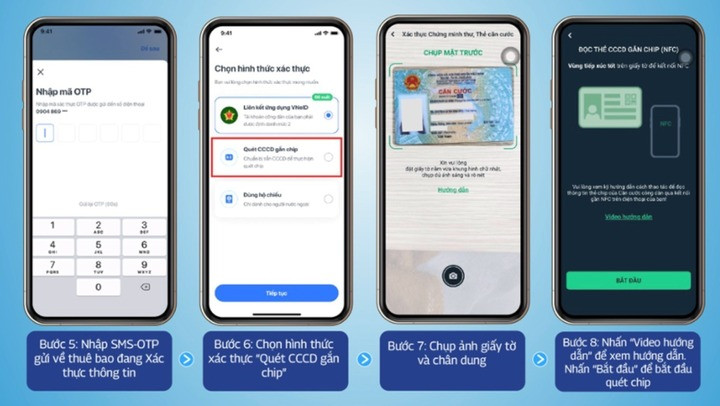 Hướng dẫn cách xác thực sinh trắc học với thuê bao di động - 9