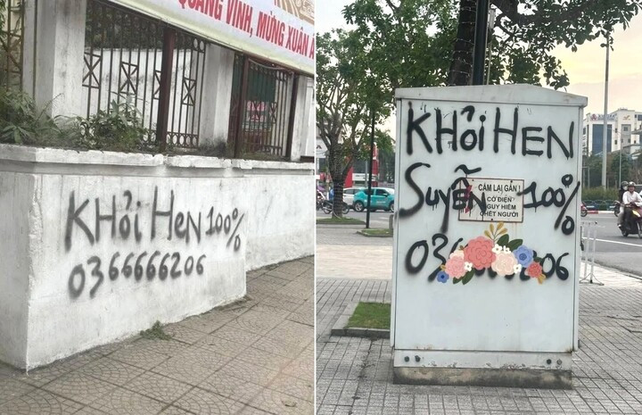 Đối tượng Nguyễn Duy Sơn quảng cáo thuốc giả khắp nơi, làm mất mỹ quan đô thị ở Nghệ An, Hà Tĩnh