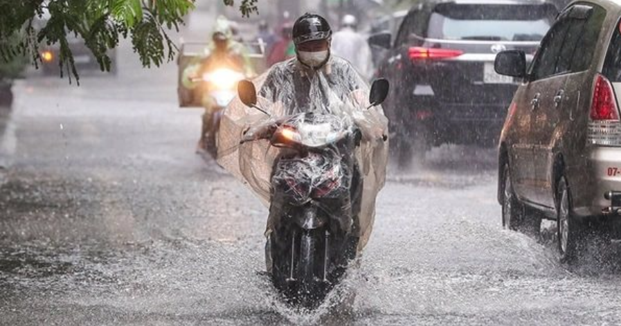 Không khí lạnh dồn dập tràn xuống, Bắc Bộ sắp mưa dông diện rộng, nguy cơ lũ quét, sạt lở đất - Ảnh 1.