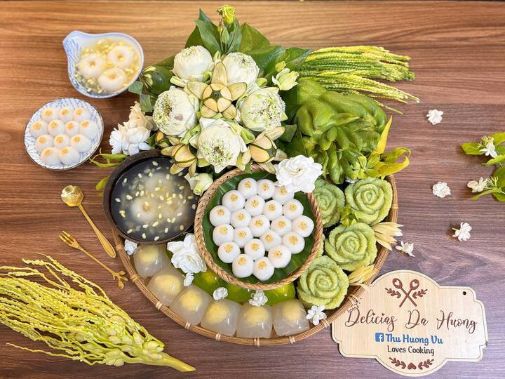 Gợi ý mâm lễ cúng Tết Hàn thực. (Ảnh: Thu Hương Vũ)