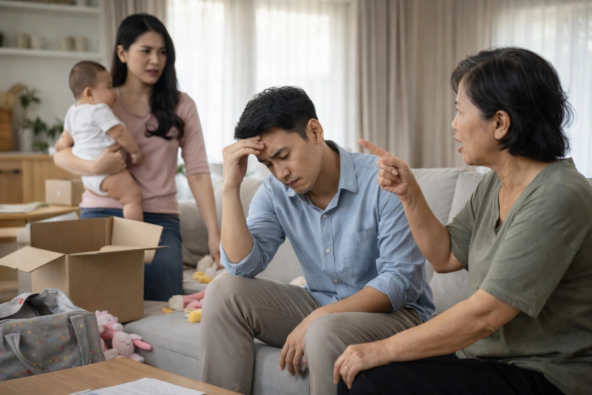 vo be con 5 thang ve ngoai, doi toi thue nha o rieng moi quay ve hinh anh 1