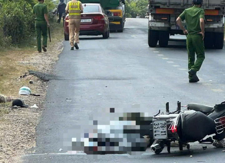 Hiện trường vụ tai nạn.