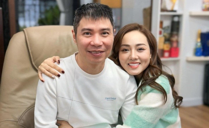 NSND Công Lý và bà xã Ngọc Hà.