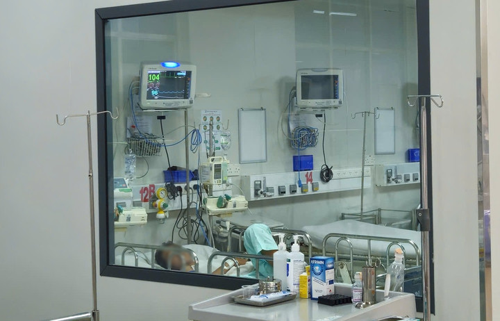 Một trường hợp mắc viêm não mô cầu điều trị tại Bệnh viện Bệnh nhiệt đới TP.HCM. (Ảnh: BVCC)