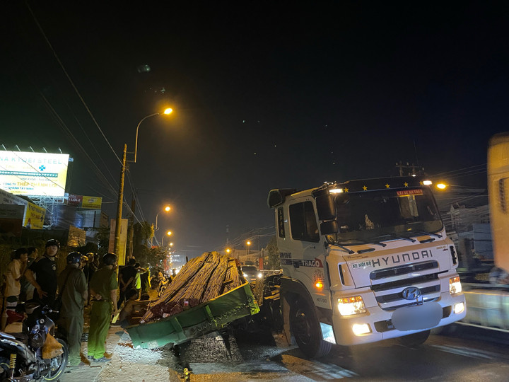 Hiện trường vụ tai nạn.