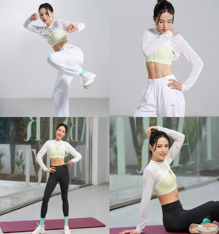 Lý Nhược Đồng khiến nhiều người ngỡ ngàng với thân hình gọn gàng, quyến rũ