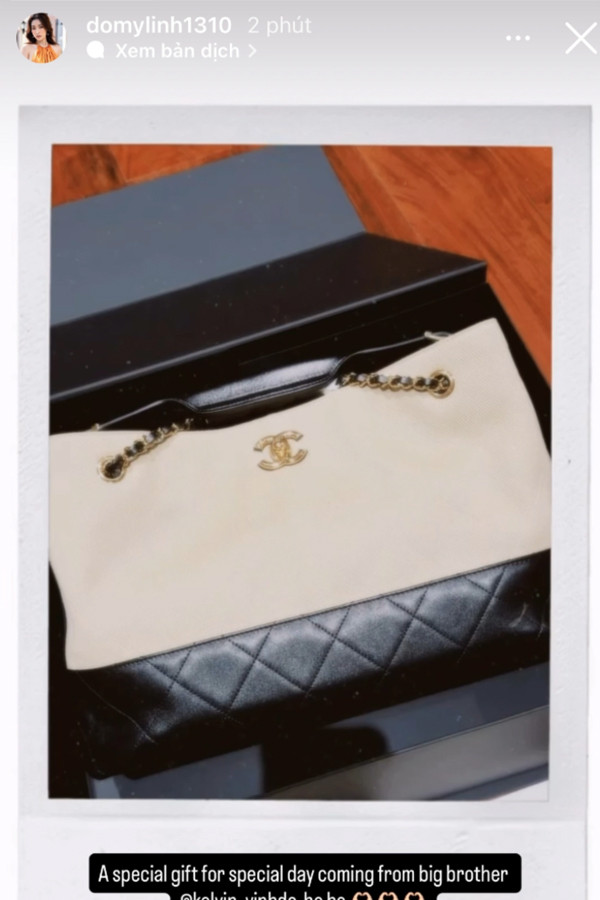 Đỗ Mỹ Linh được anh chồng tặng túi hàng hiệu giá hơn 300 triệu đồng - Ảnh 2.