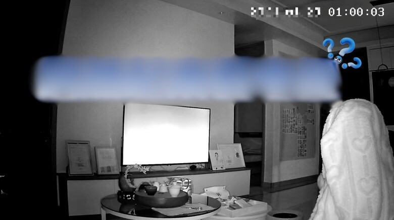 1 giờ sáng con gái 6 tuổi trùm khăn lén lút ở phòng khách, bố mẹ xem camera vô cùng tự trách插图2