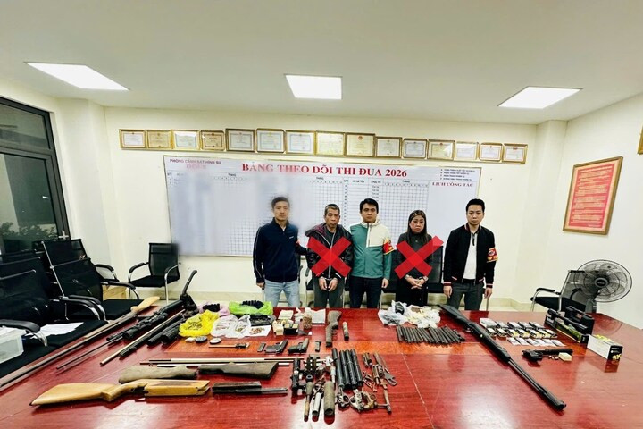 Các đối tượng Hoàng Sơn và Phạm Thị Trúc Quỳnh. (Ảnh: Công an Hải Phòng)