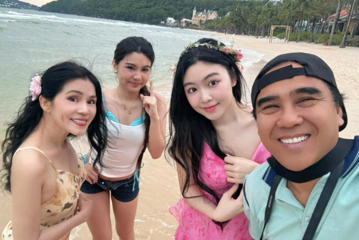 Vợ và con gái MC Quyền Linh gây chú ý trong sinh nhật 20 tuổi Lọ Lem - Ảnh 6.