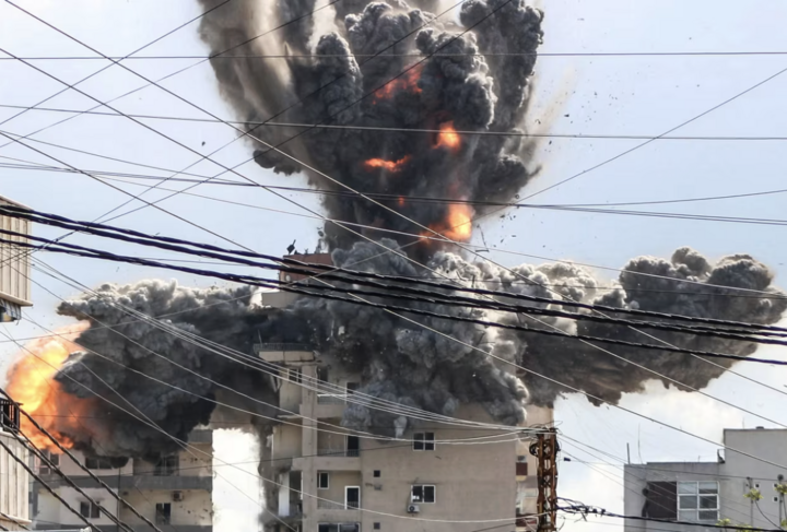 Lực lượng Phòng vệ Israel mô tả đây là cuộc tấn công phối hợp lớn nhất nhằm vào Lebanon kể từ khi xung đột bùng phát trên khắp Trung Đông. (Ảnh: Getty)