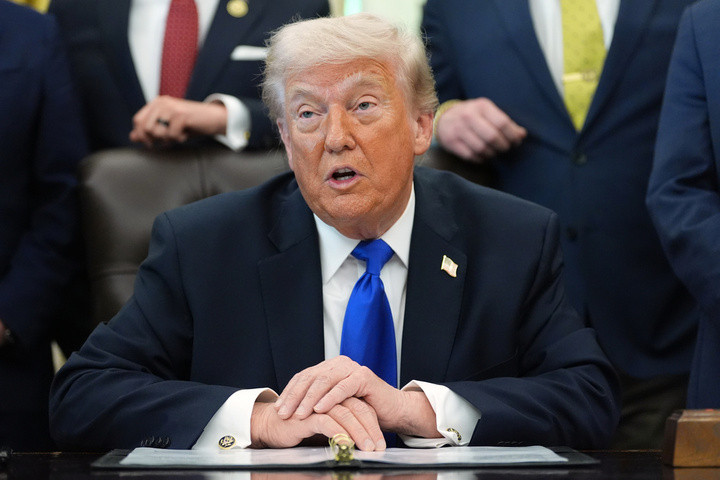Tổng thống Mỹ Donald Trump, tại Phòng Bầu dục ngày 30/04/2026. (Ảnh: AP)