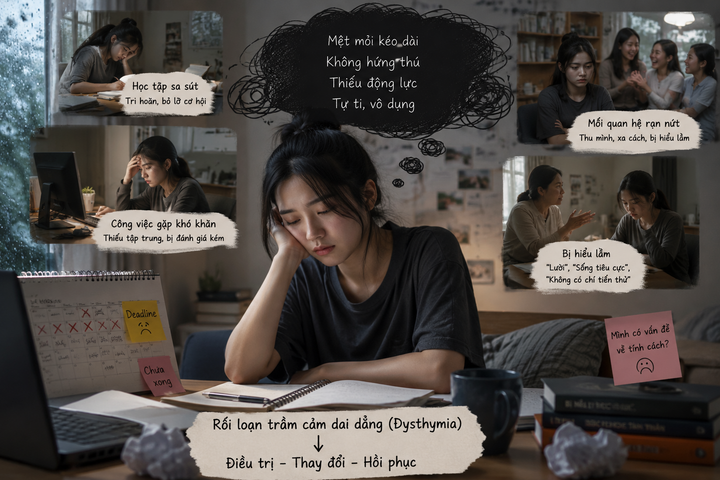 Không thấy vui kể cả dịp 'lẽ ra phải vui', dấu hiệu cảnh báo trầm cảm dai dẳng.