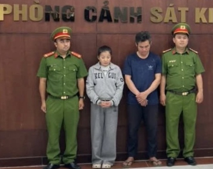 Các bị can tại cơ quan điều tra. (Ảnh: Công an TP.HCM)