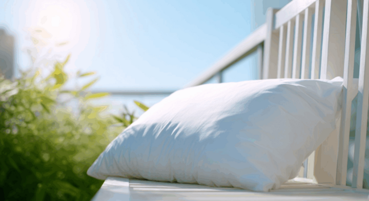 Chiếc gối sạch thơm giúp giấc ngủ mùa hè thêm dễ chịu. (Ảnh: EasyRest)