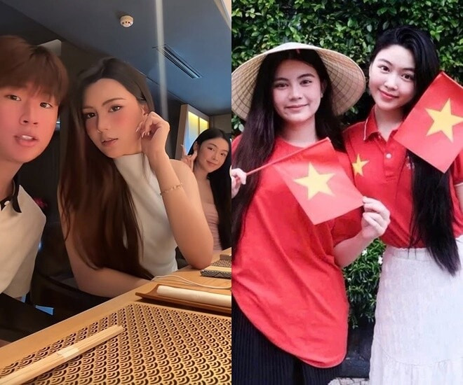 2 ái nữ nhà Quyền Linh đi ăn nhà hàng cùng bạn thân.