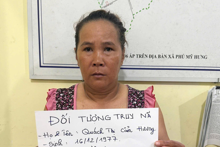 Đối tượng Quách Thị Cẩm Hương. (Ảnh: Công an cung cấp)