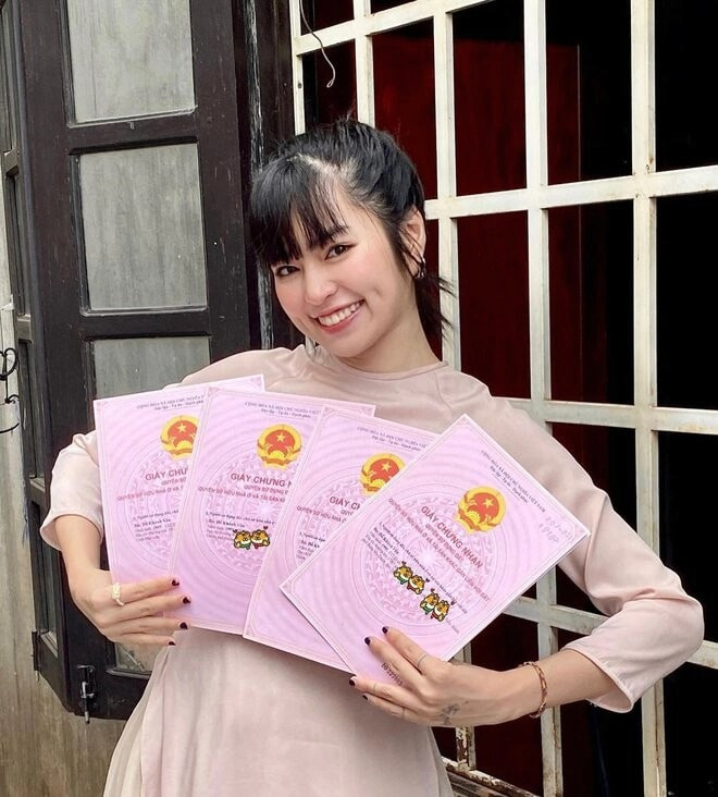 Khánh Vân từng chia sẻ hình ảnh về thành quả đầu tư bất động sản cá nhân.