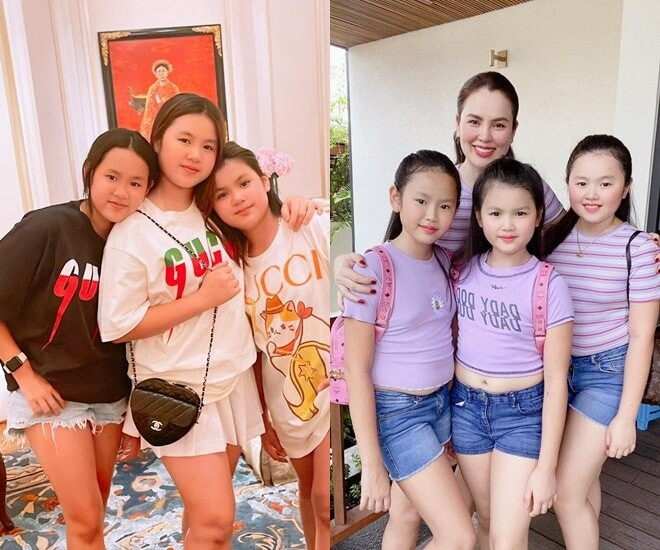 Phương Lê có 3 con gái trong cuộc hôn nhân đầu.