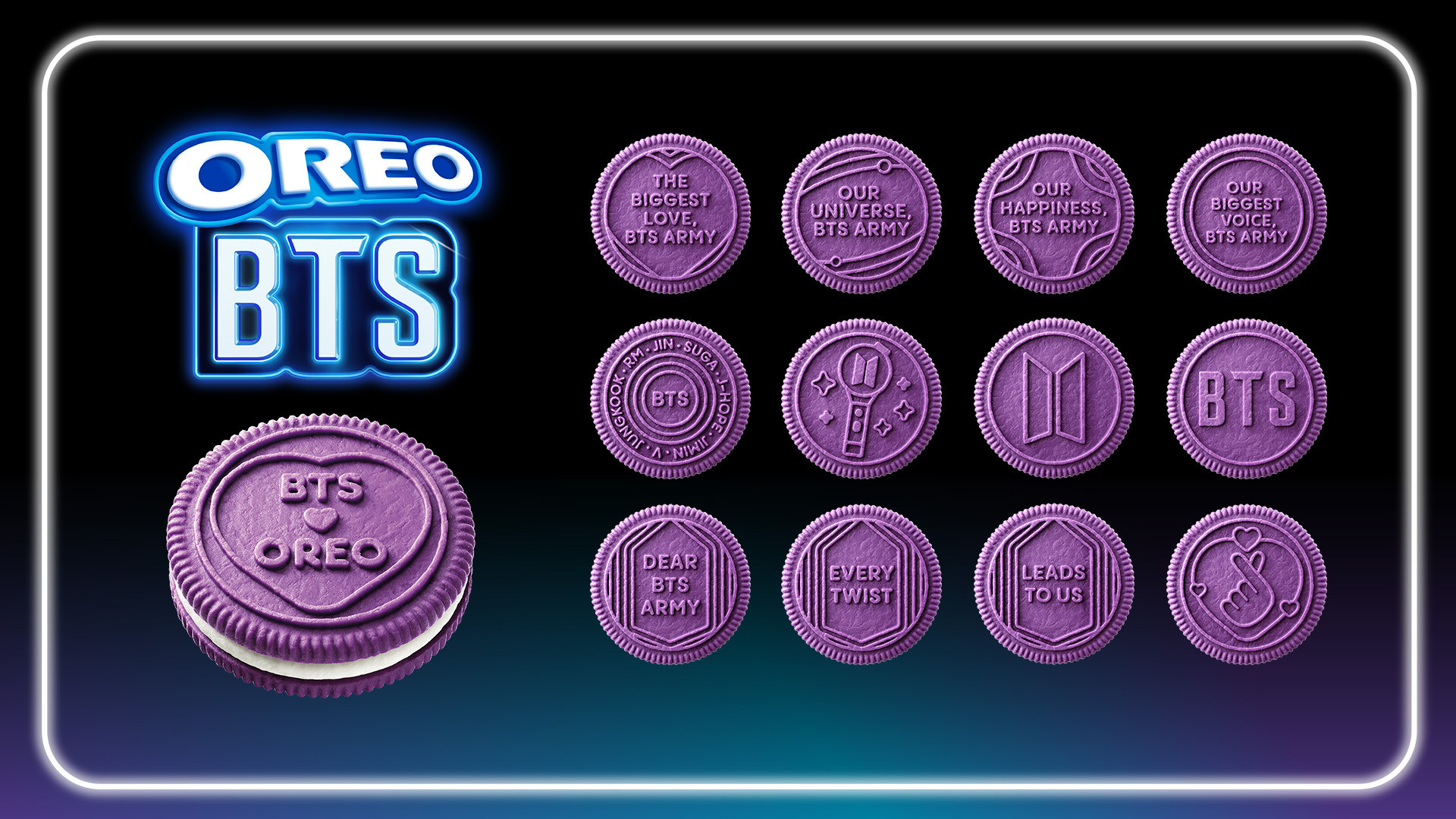 BTS sáng tạo hương vị bánh quy OREO mới kỷ niệm 13 năm hoạt động插图1 Oreo_Embossment_PR KV 2.jpg