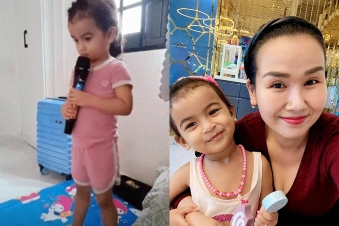 Moon từ nhỏ đã đam mê cầm mic.