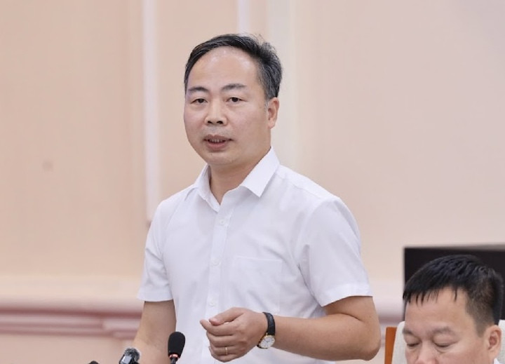 GS.TS Nguyễn Ngọc Hà, Phó Cục trưởng Cục Quản lý chất lượng, Bộ GD&ĐT phát biểu tại họp báo.