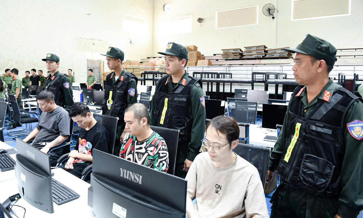 Công an tỉnh Phú Thọ triệt phá một đường dây lừa đảo xuyên quốc gia có âm mưu thiết lập một trung tâm lừa đảo quy mô lớn tại Việt Nam. (Ảnh: Công an tỉnh Phú Thọ)