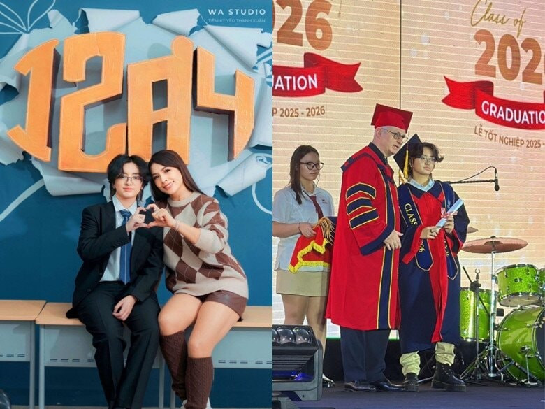 Cựu người mẫu tự hào về thành tích của ái nữ.
