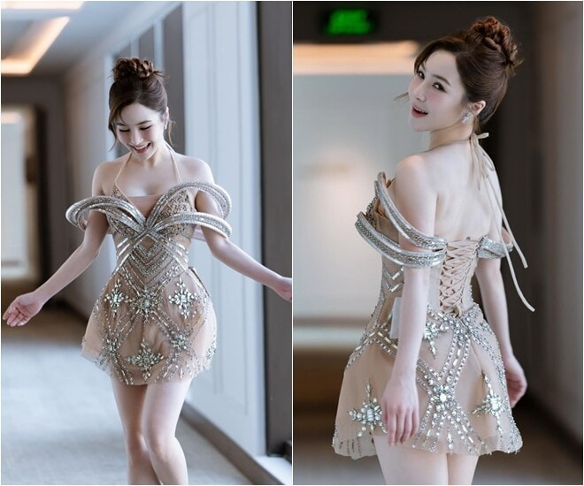 Hương Tràm khoe vóc dáng cân đối và năng lượng tích cực trên trang cá nhân.