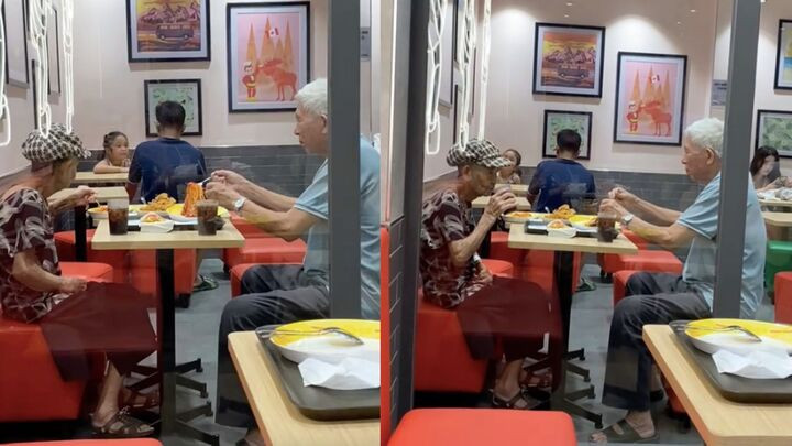 Dân mạng cảm thán rằng tình già thật đẹp đẽ biết bao. (Ảnh chụp màn hình)
