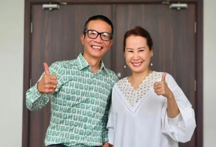 Nhạc sĩ Giáng Son và nhạc sĩ Nguyễn Vĩnh Tiến.