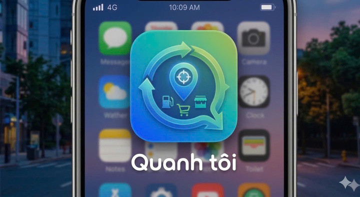 Ứng dụng “Quanh tôi” có trên App Store hoặc Google Play. (Nguồng: Bộ Công Thương).