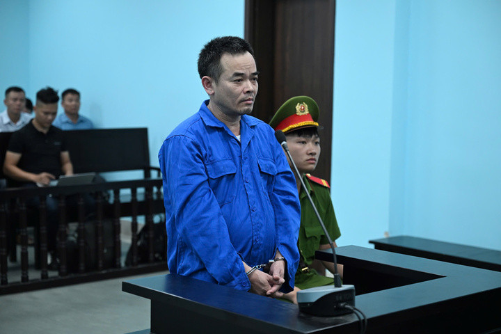 Bị cáo Đinh Văn Long tại toà.