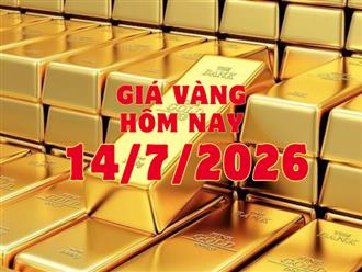 Giá vàng hôm nay, ngày 14/7/2026: Vàng SJC lại giảm mạnh, mất hơn 3 triệu đồng trong 2 ngày