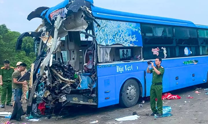 Hiện trường nơi xảy ra vụ tai nạn.