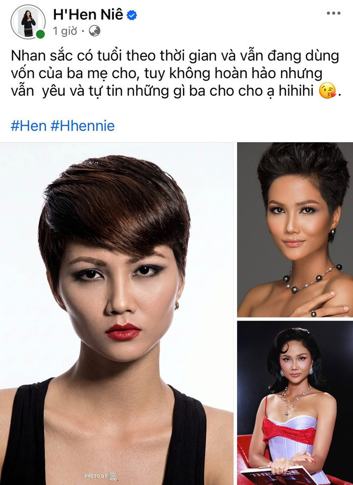 Hoa hậu H'hen Niê chia sẻ hình ảnh so sánh ngày ấy và bây giờ