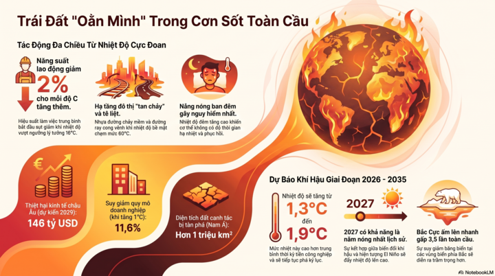 Thế giới sẽ sao trong 10 năm tới khi tiến dần ngưỡng nóng diệt vong?
